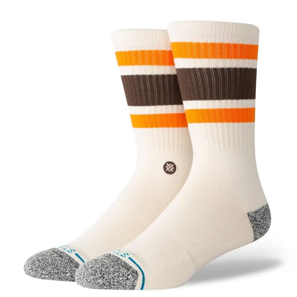 Stance Boyd strømper off white bomuld