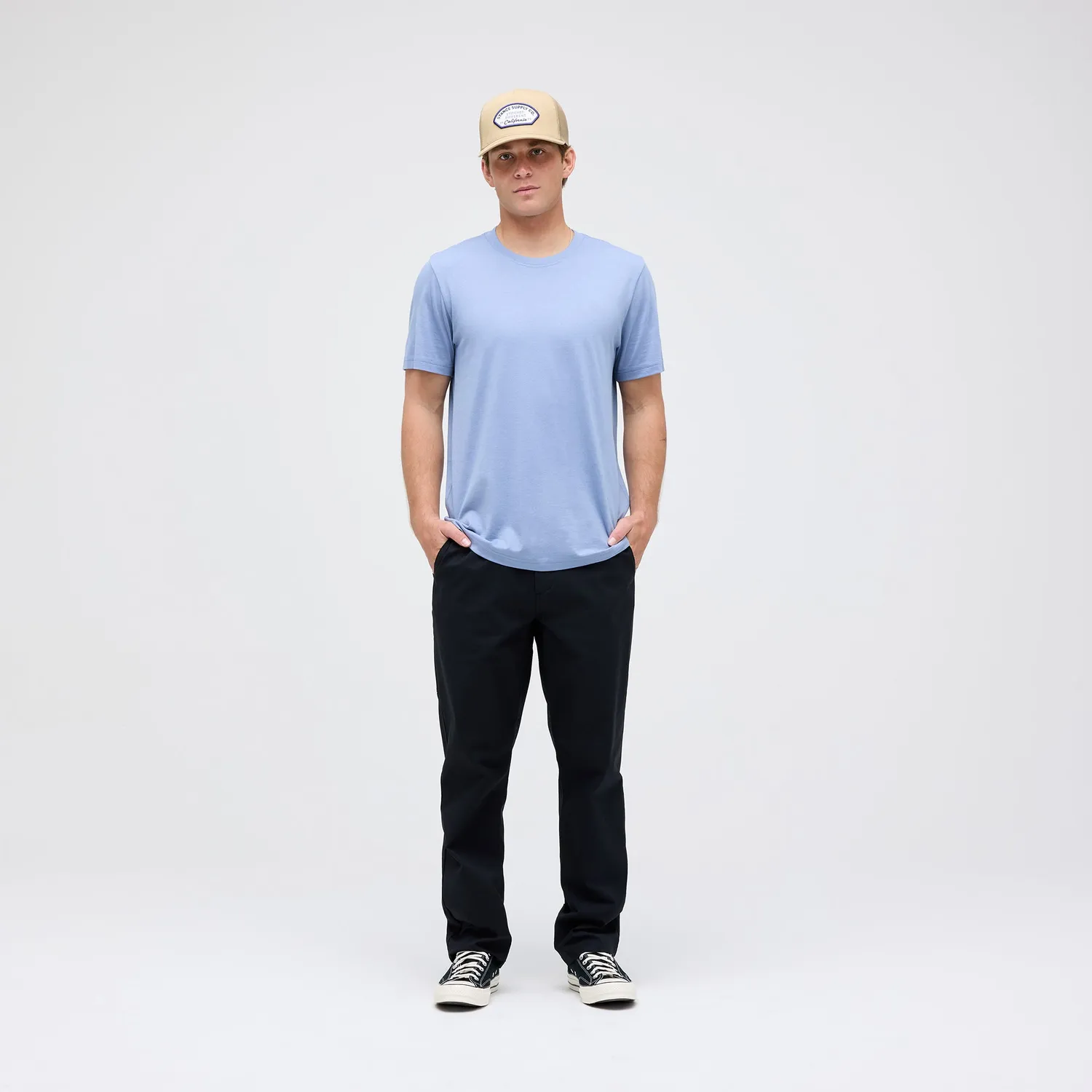 Stance Premiere t-shirt stone blue blød