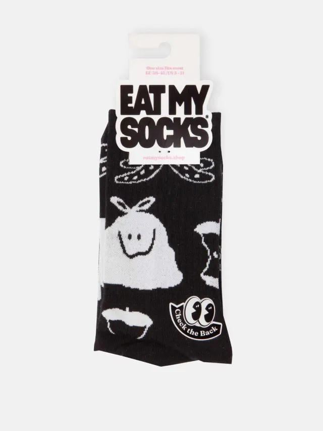 Eat My Socks Trash Flat-Pack sokker 1 par bomuld