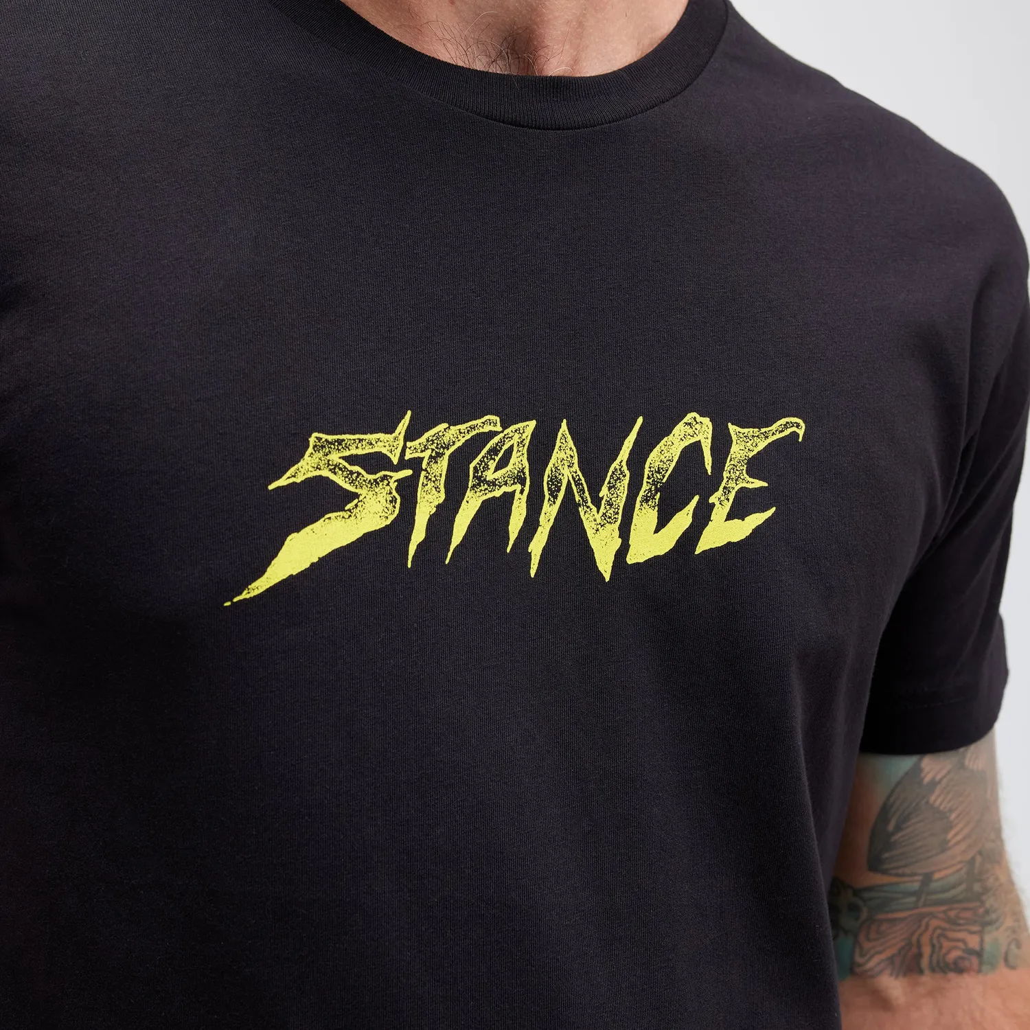 Stance Bolted t-shirt sort kæmmet bomuld