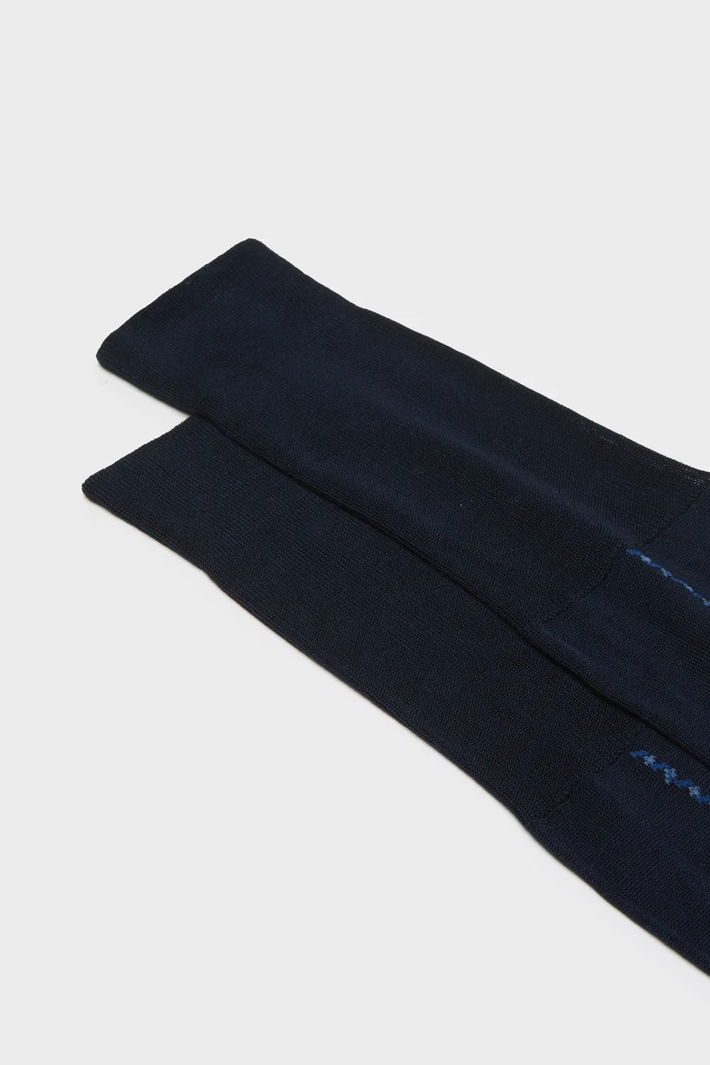 Bresciani Romeo strømper navy bomuld