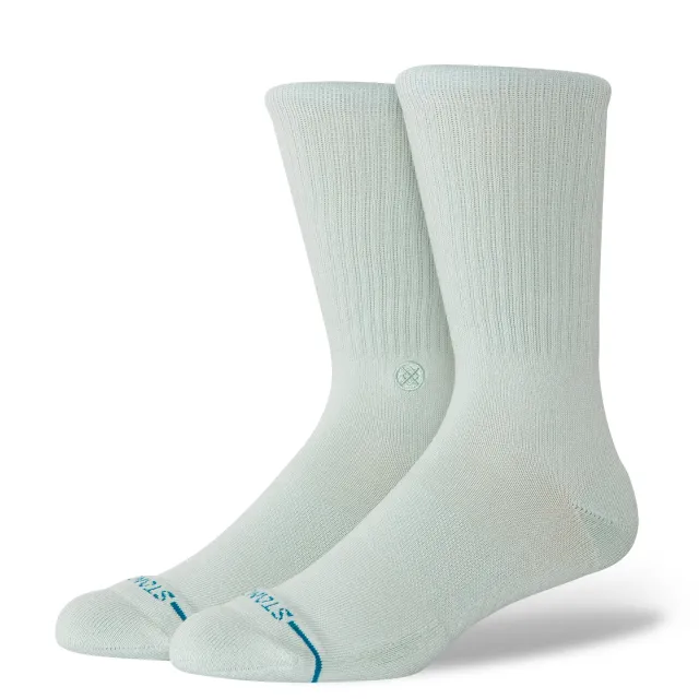 Stance Icon Crew strømper lyseblå medium