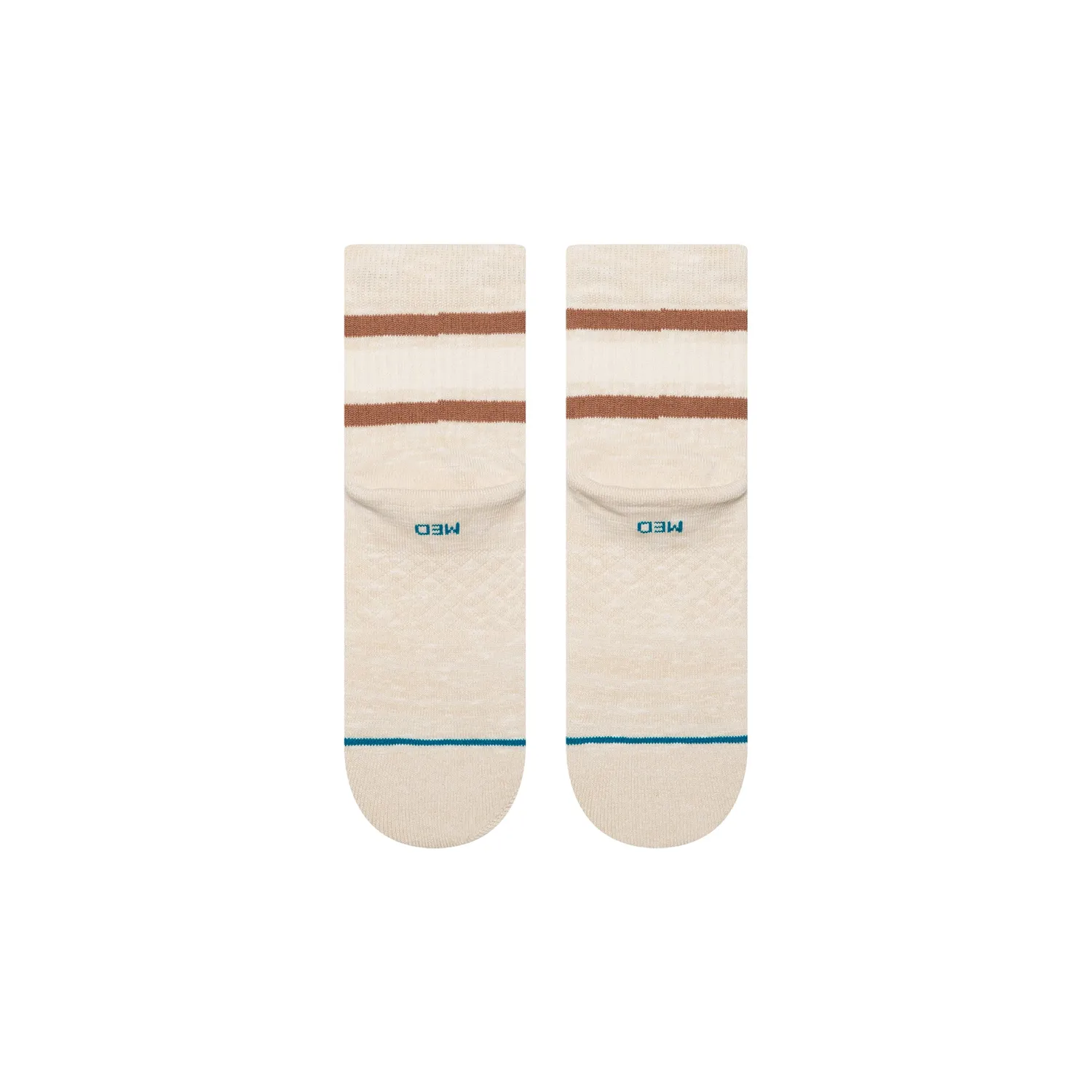 Stance Boyd Slub Quarter strømper cream bomuld