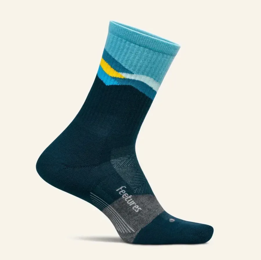 Feetures Trail Max Cushion Mini Crew løbesokker Mountain Blue