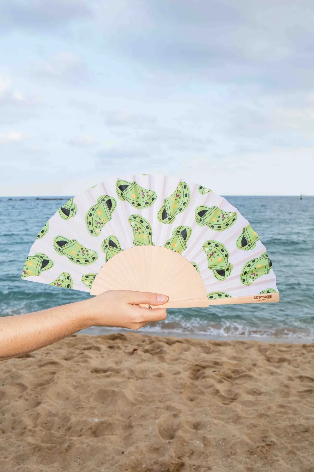 Eat My Socks Beach Walks Hand Fan håndvifte