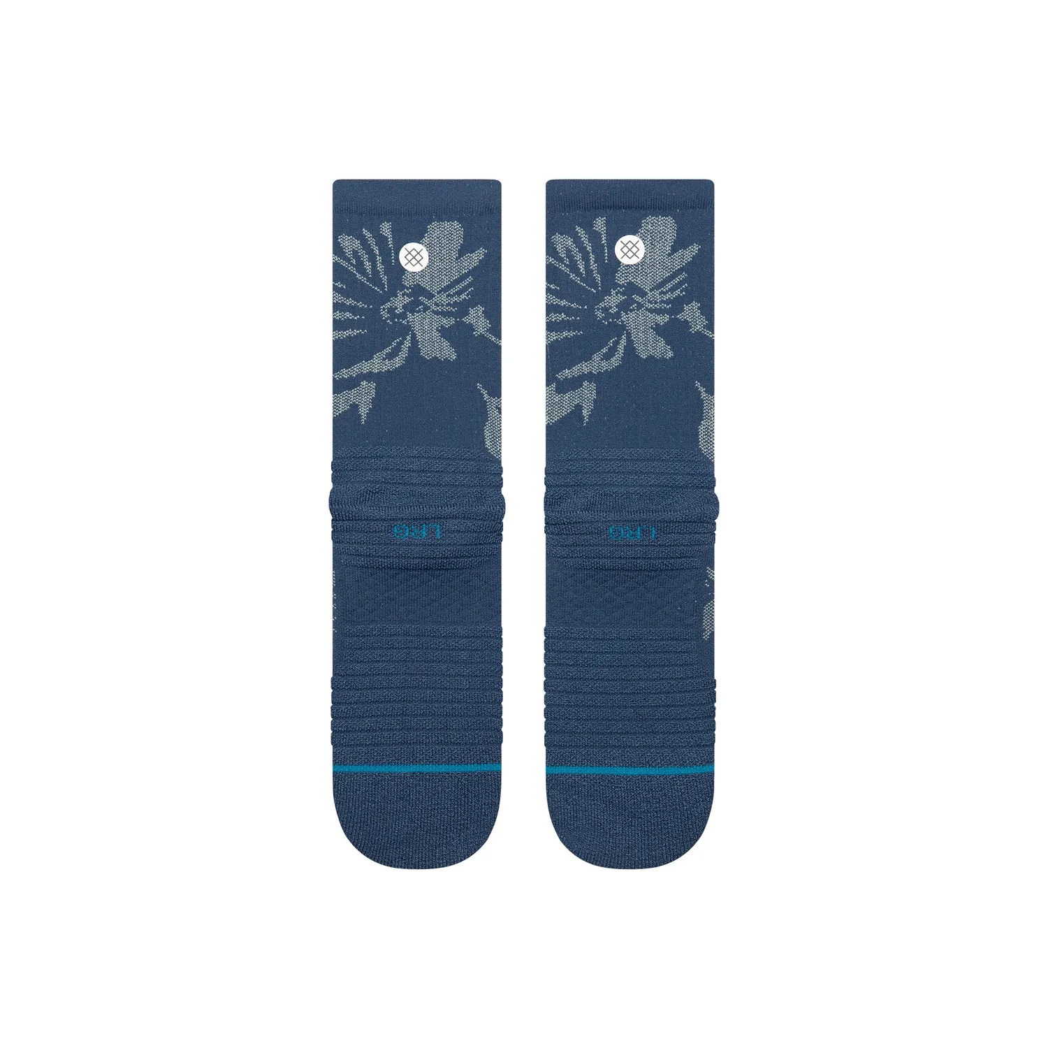 Stance Flora Scan Mid Crew sokker Deep Teal åndbar
