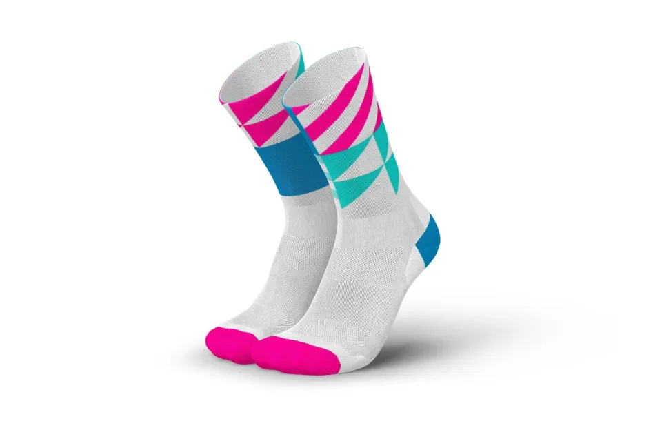 Incylence Ultralight Elements White Blue Pink løbesokker