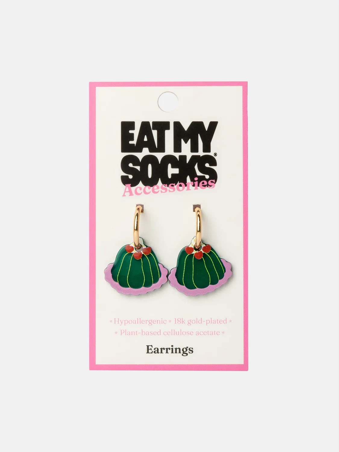 Eat My Socks Jelly Cake øreringe forgyldt stål