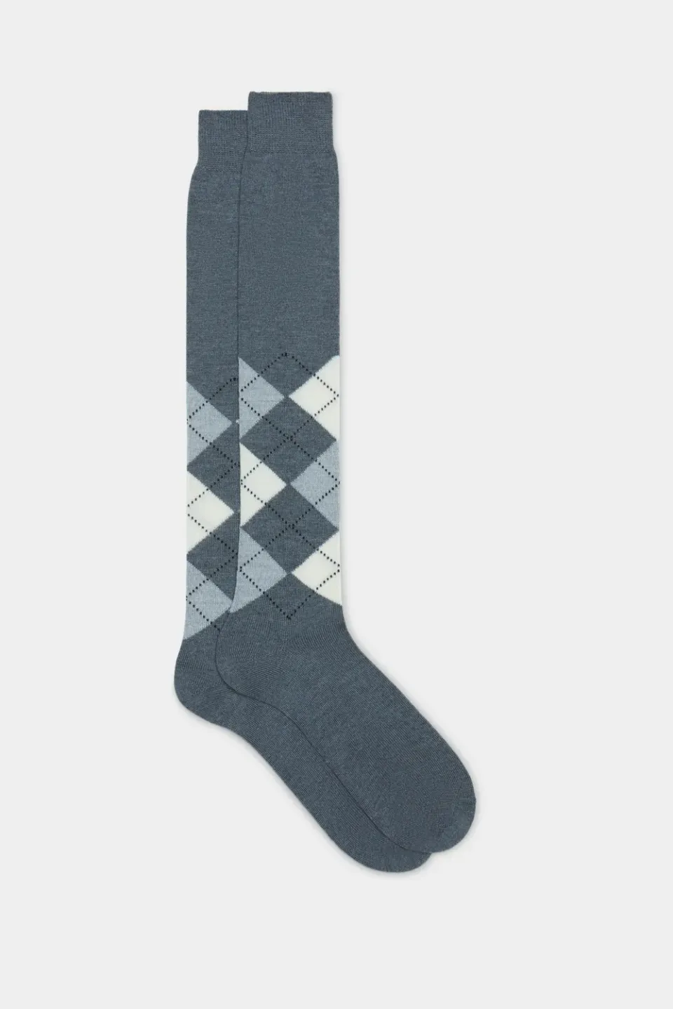 Bresciani Essentials Lapo herresokker grå uld romber