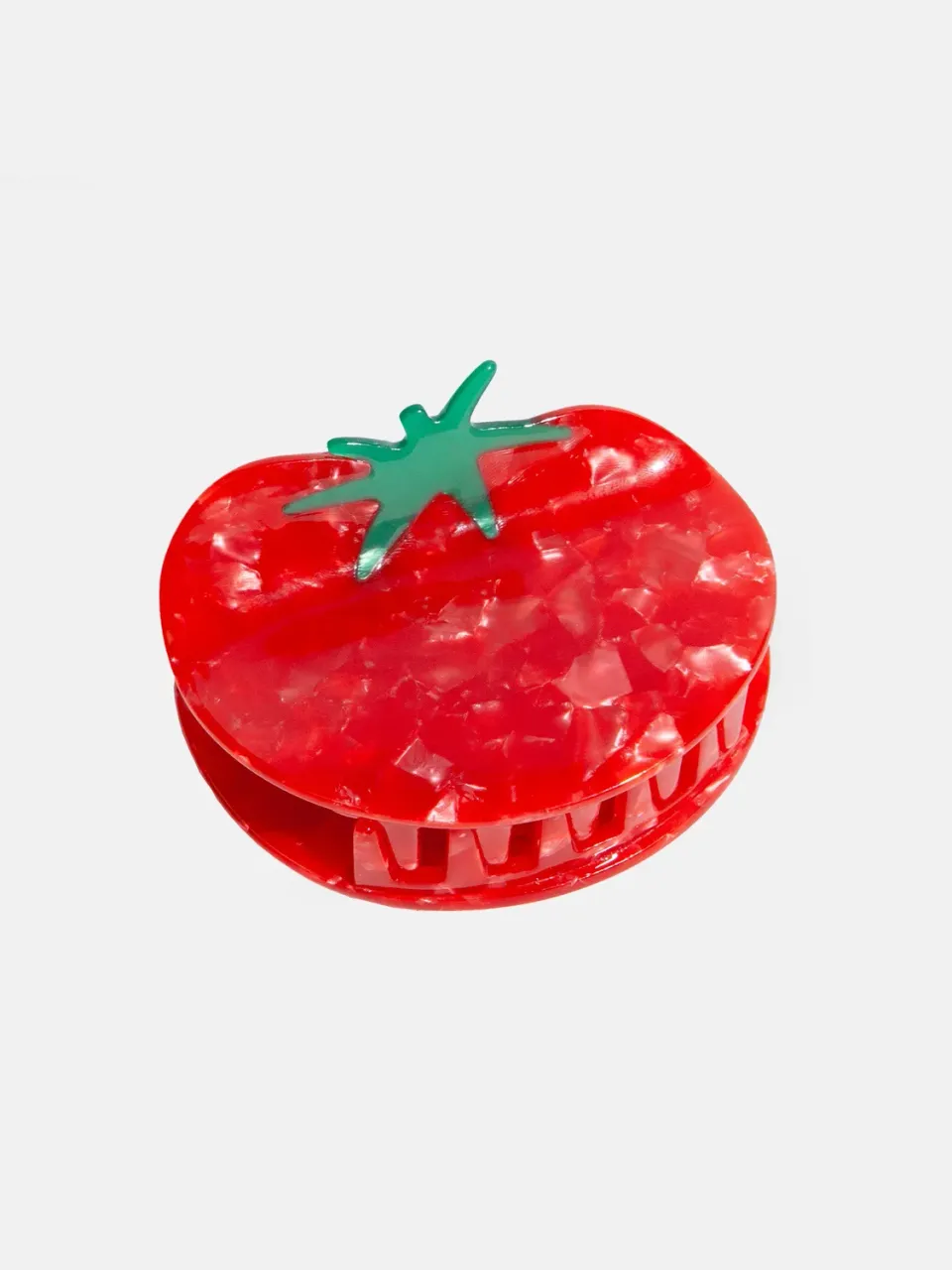 Eat My Socks Tomato Hair Claw hårklemme acetat
