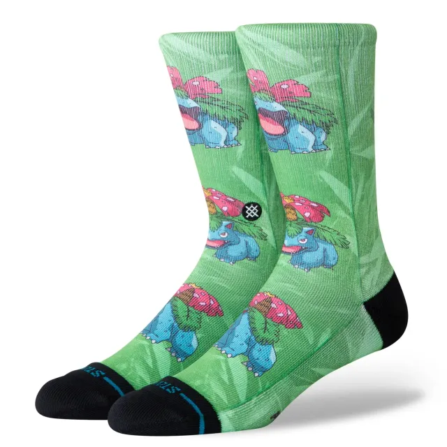 Stance Venusaur Crew sokker grøn Pokémon