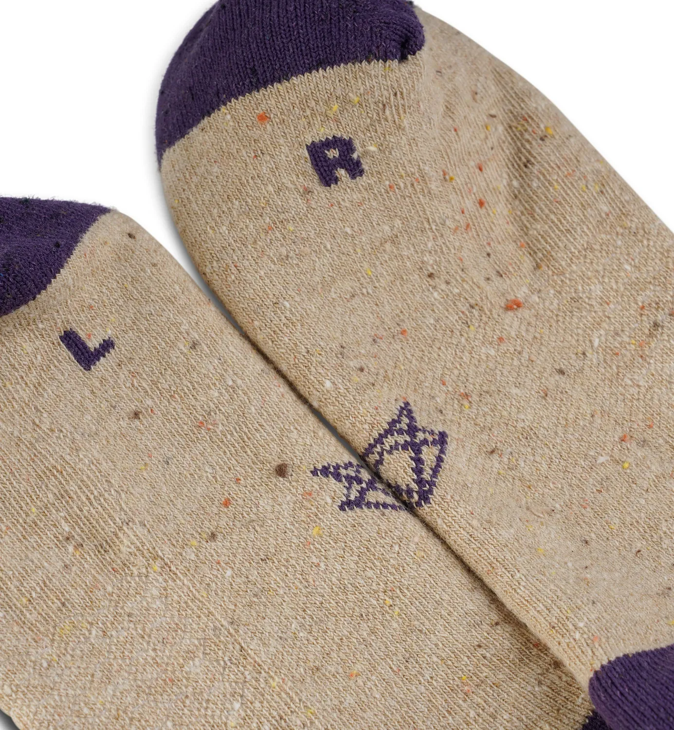 Incylence Lifestyle One hverdagssokker beige purple bløde