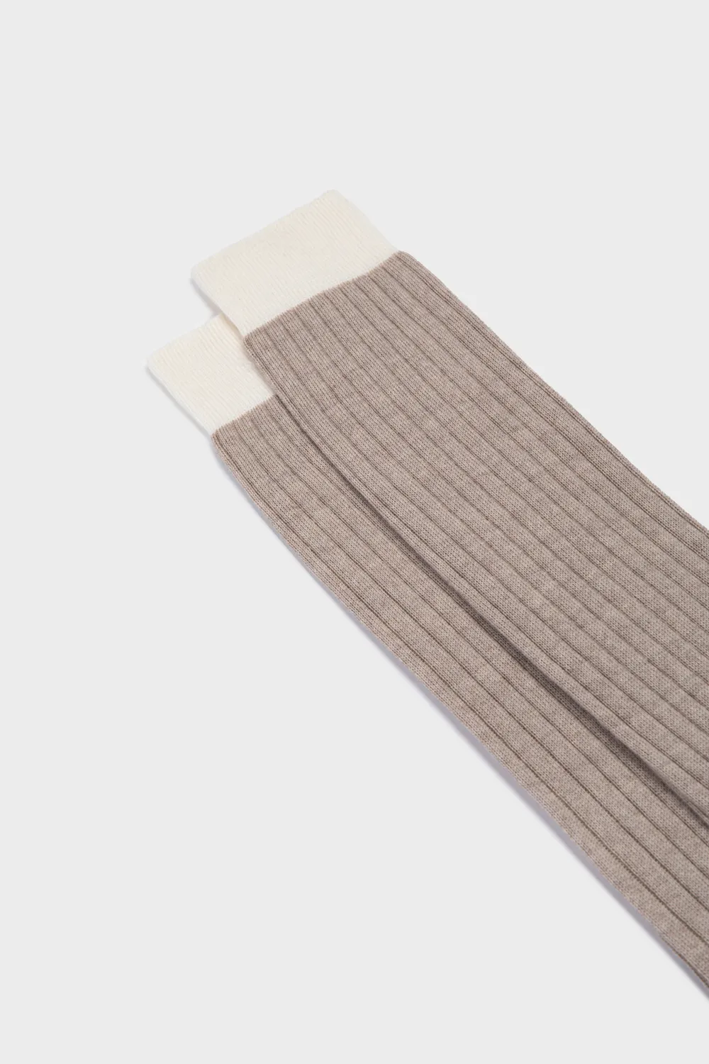 Bresciani Elia herresokker beige uld nylon