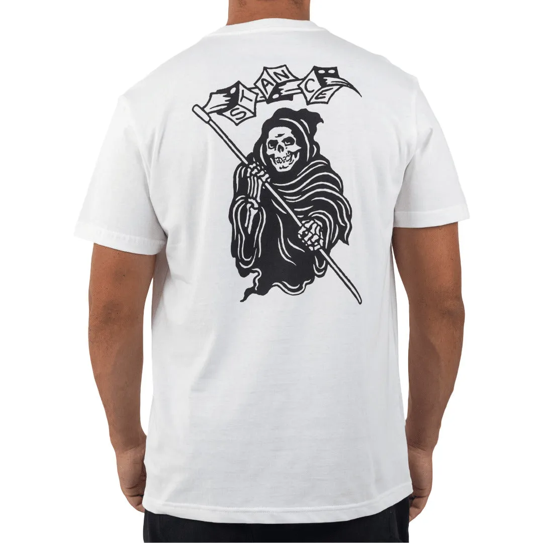 Stance High Roller t-shirt hvid 100% bomuld grafisk