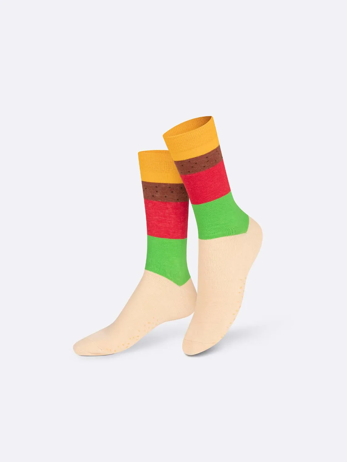 Eat My Socks Cheeseburger sjove strømper