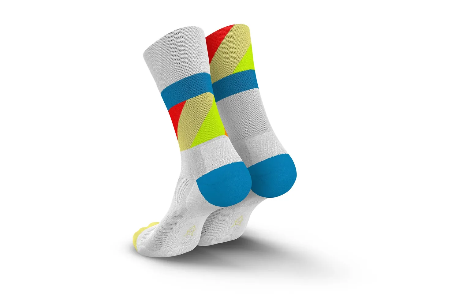 Incylence Ultralight Strides løbestrømper white blue åndbare