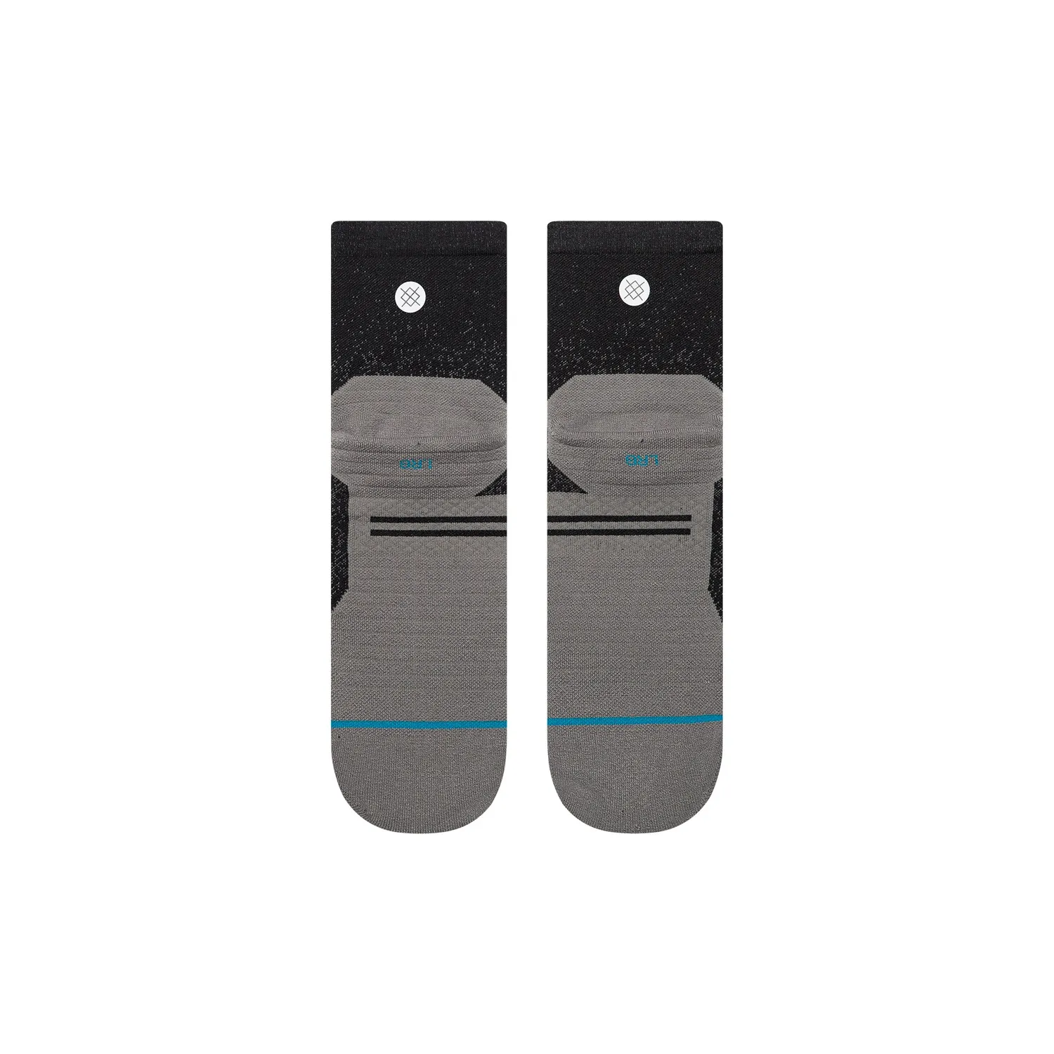 Stance Powder Split Light Quarter løbestrømper sort