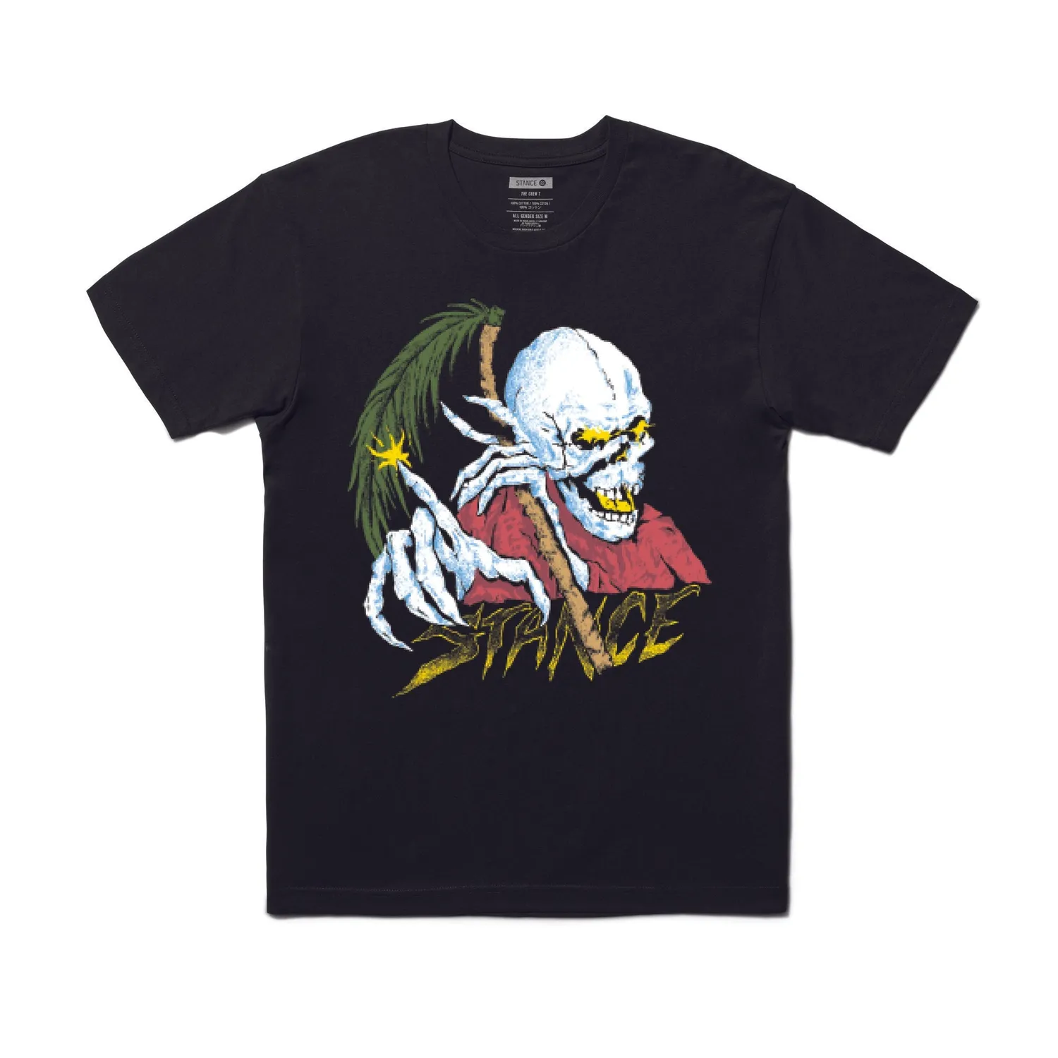 Stance Palm Slayer T-shirt sort combed cotton