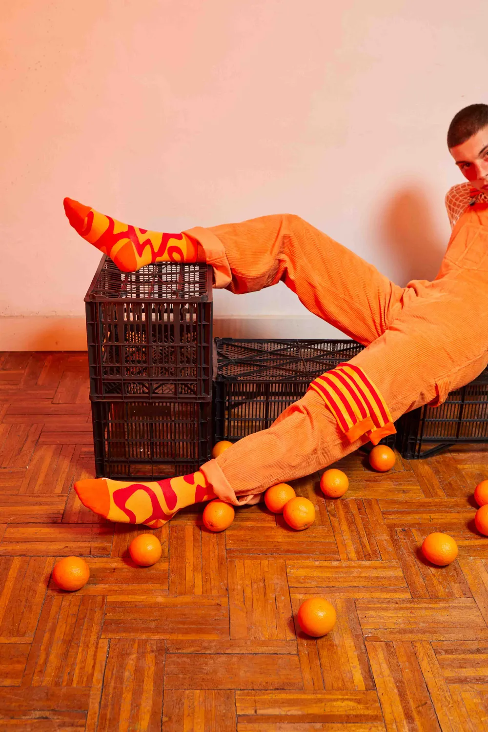 Eat My Socks Juicy Oranges sokker 2 par frugt