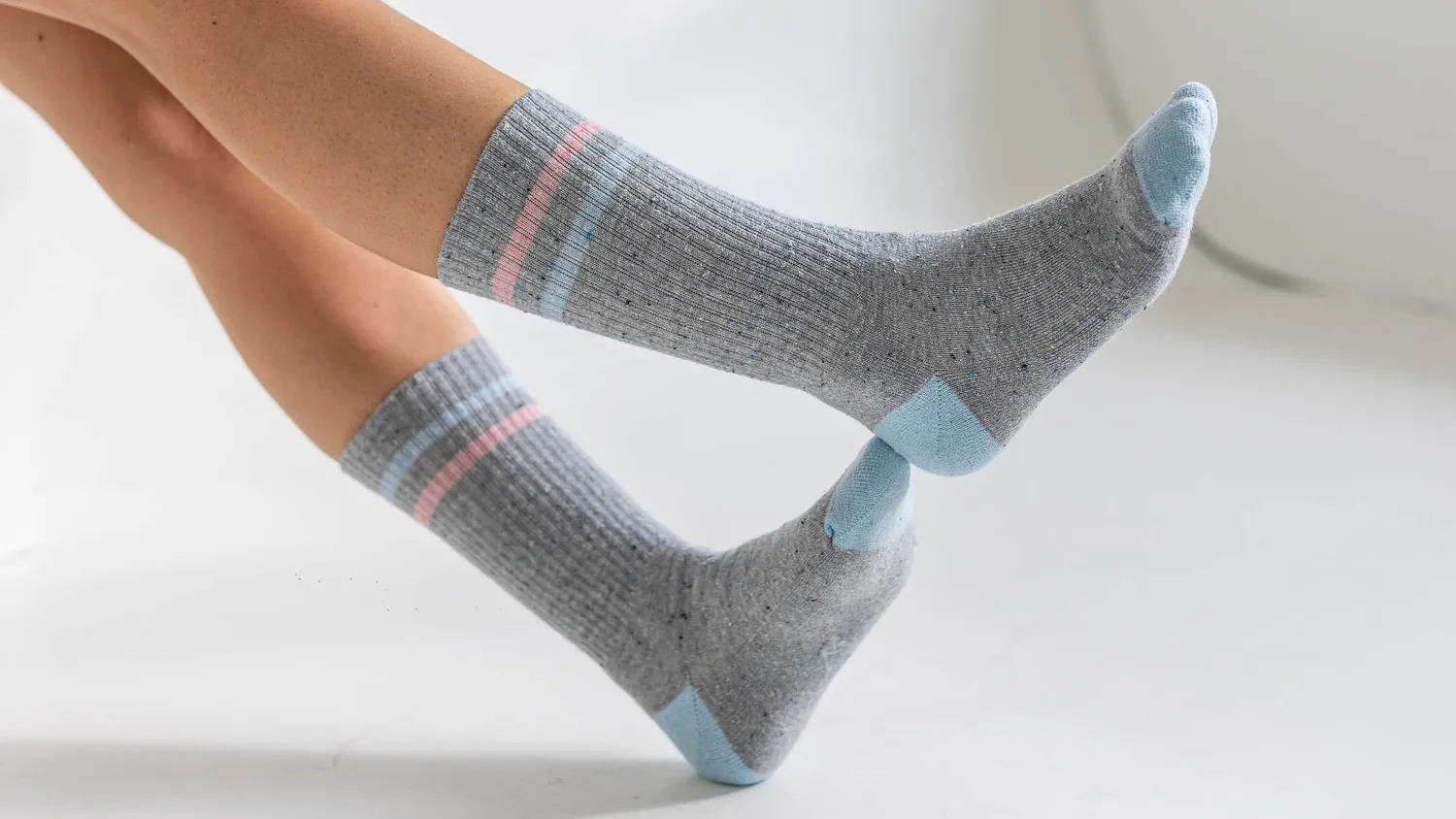 Incylence Lifestyle One Grey Blue hverdagssokker bomuld silke