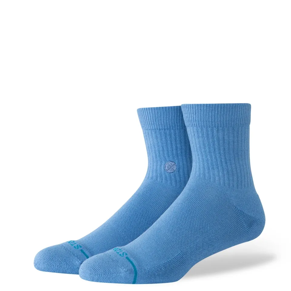 Stance Icon kvartstrømper capri blue bomuld