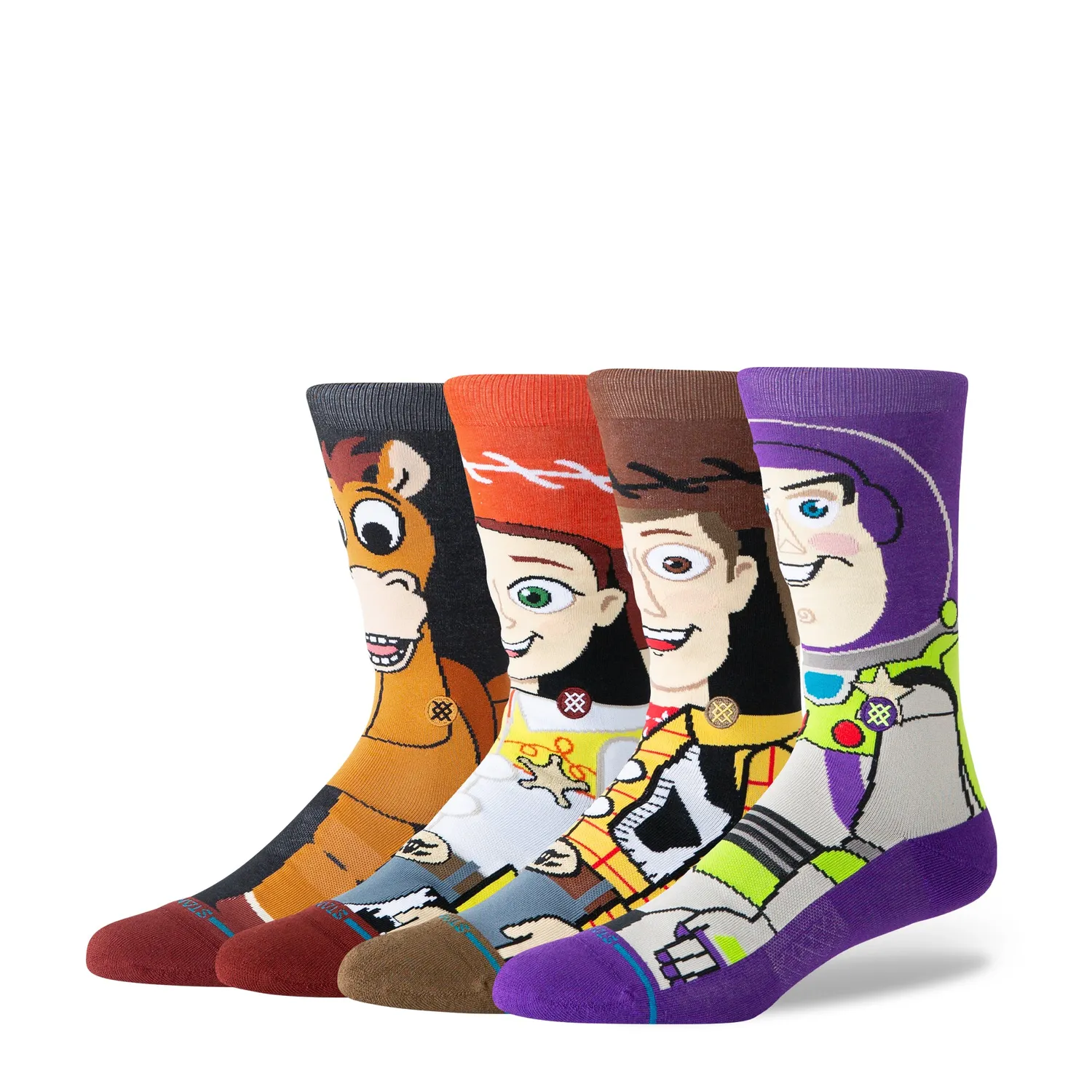 Stance Toy Story 5 crewsokker multi 4-pak let