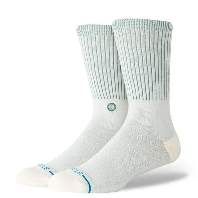Stance Icon Pop Crew sokker canvas creme bomuld