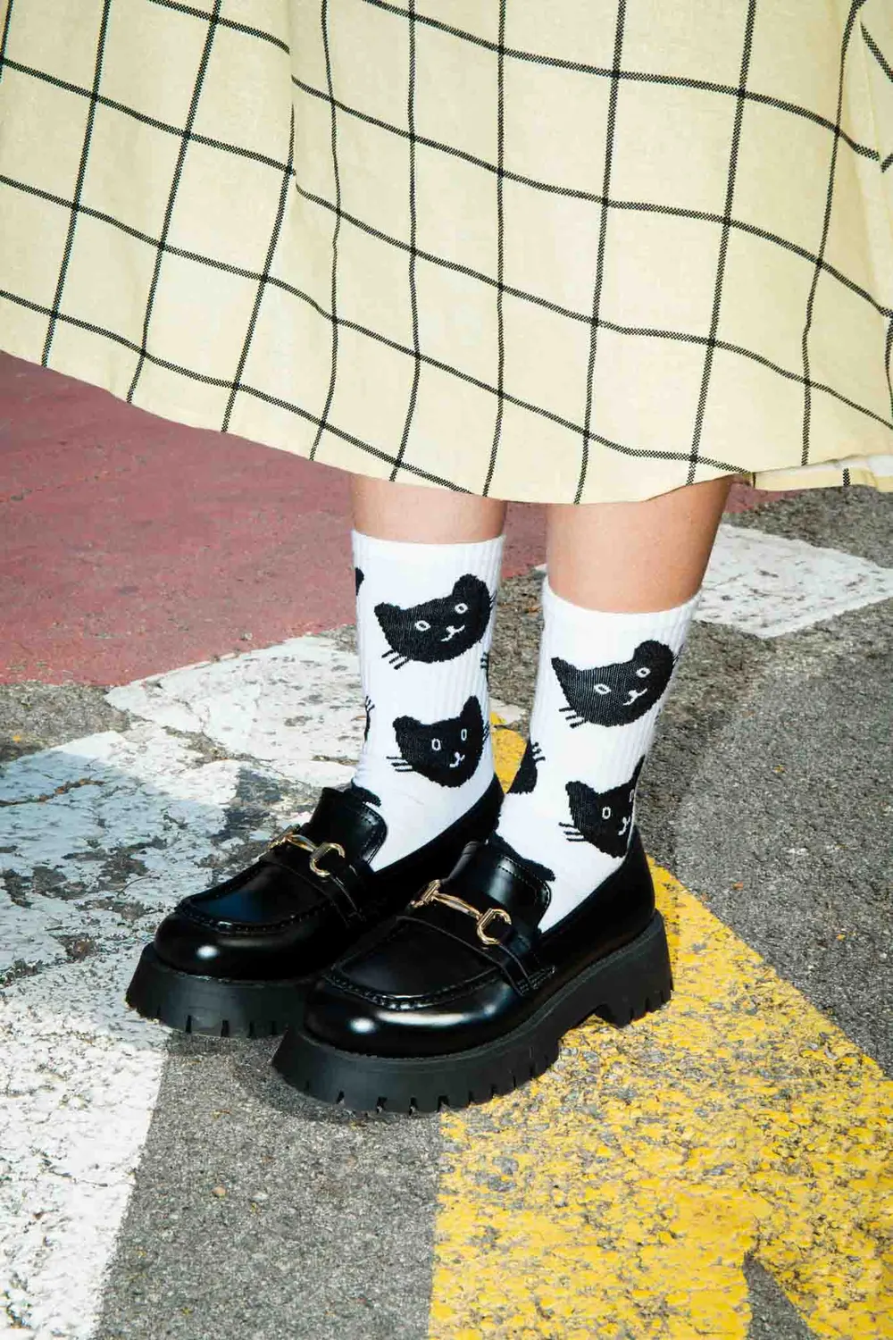 Eat My Socks Cat Flat-Pack sokker 1 par kat