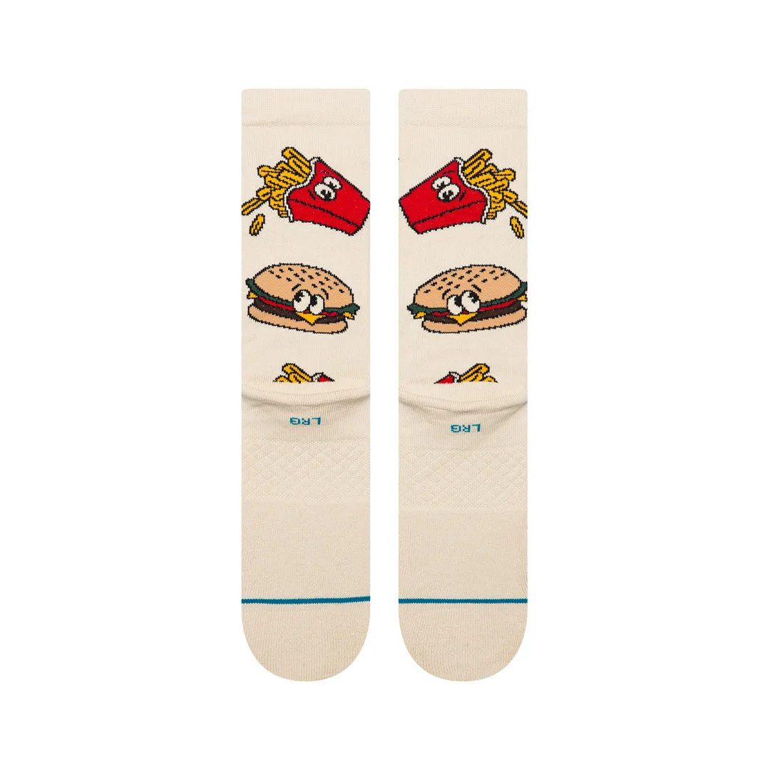 Stance Combo Meal Crew strømper tan – medium polstring