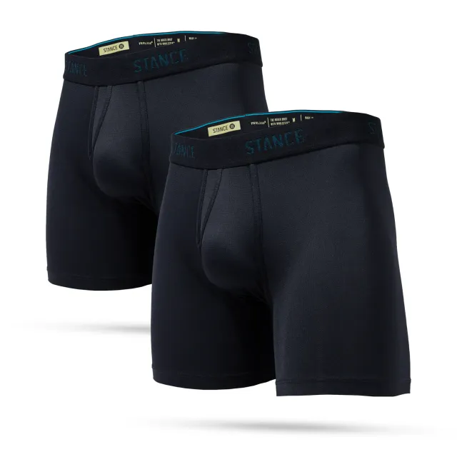 Stance Wholester Pure Boxer Brief boxershorts 2-pak sort åndbar