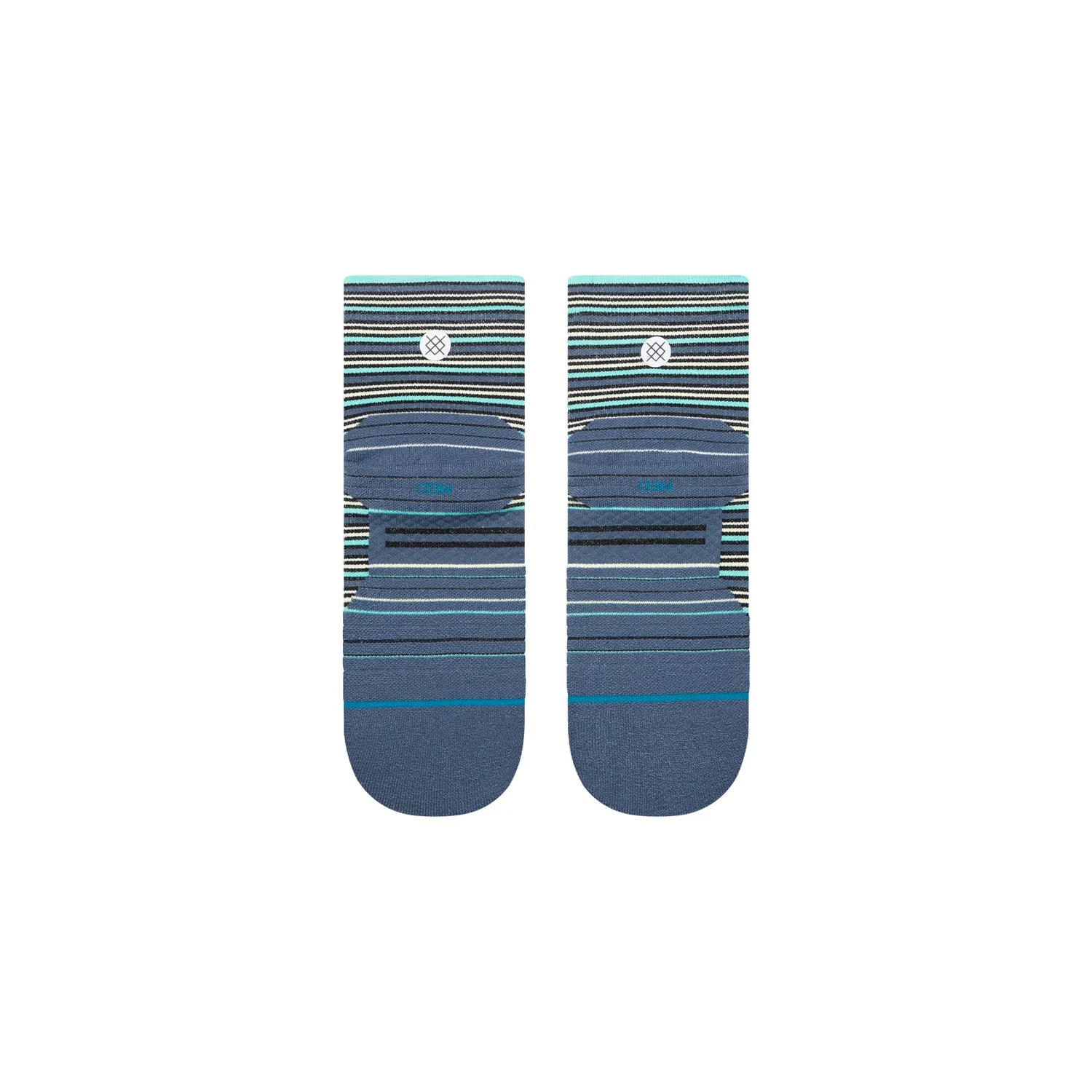 Stance Earnie Light Quarter løbestrømper sea blue åndbar