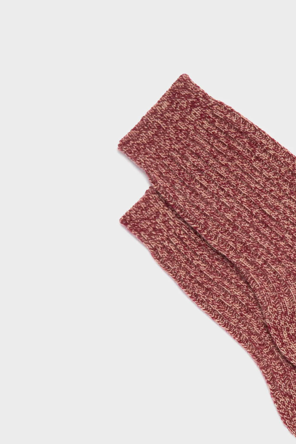 Bresciani Patrizia damesokker rød 1 par uld cashmere