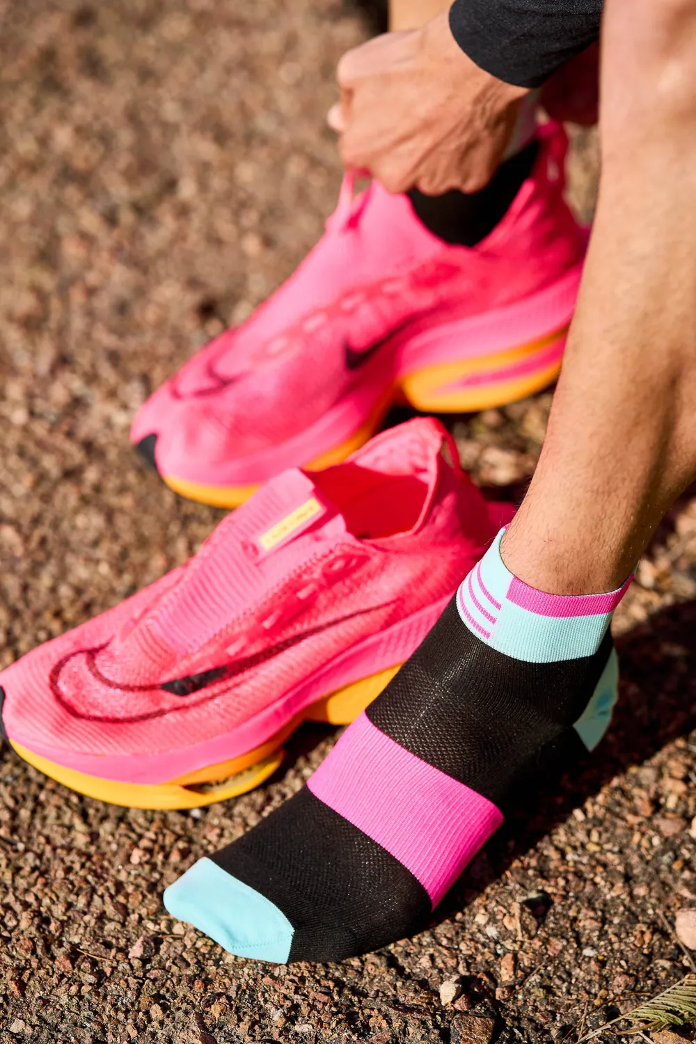 Incylence Ultralight Stages løbestrømper mint pink