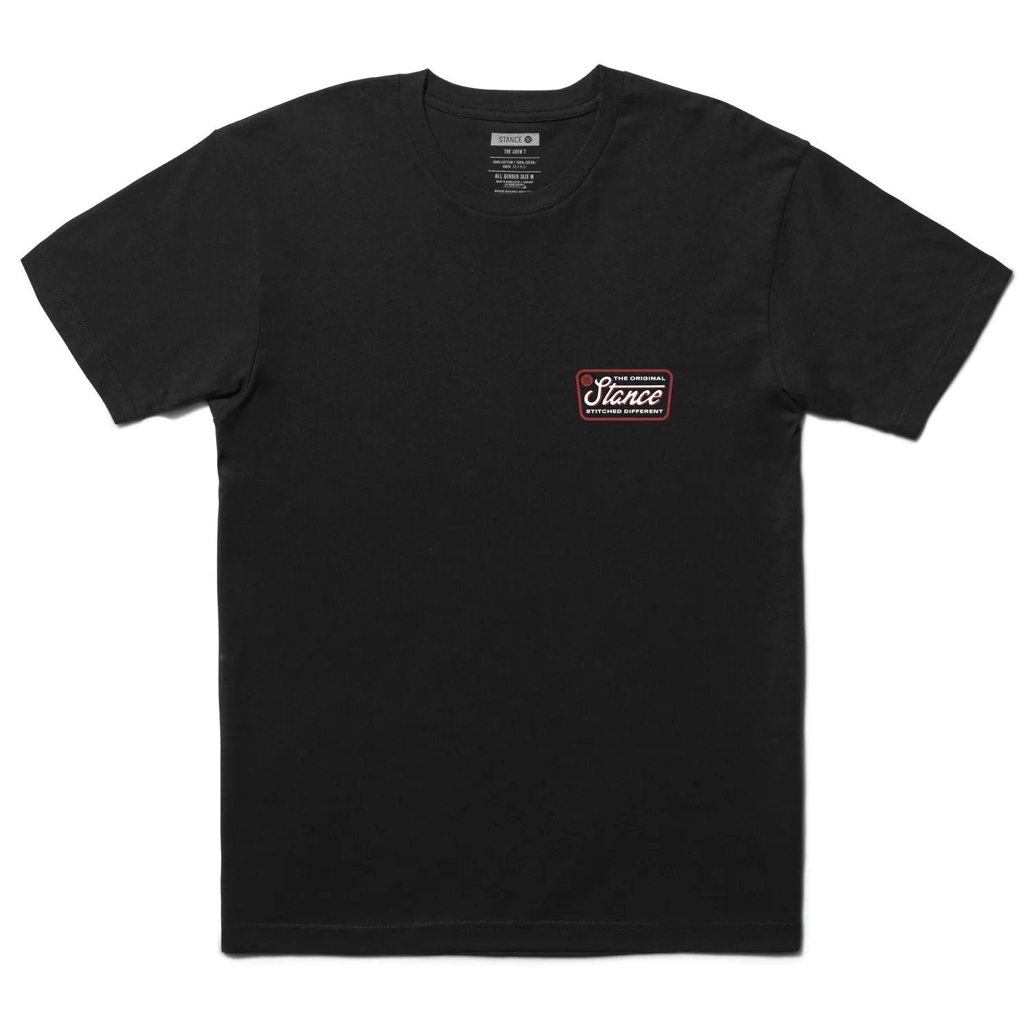 Stance Script Seal t-shirt sort 100% bomuld