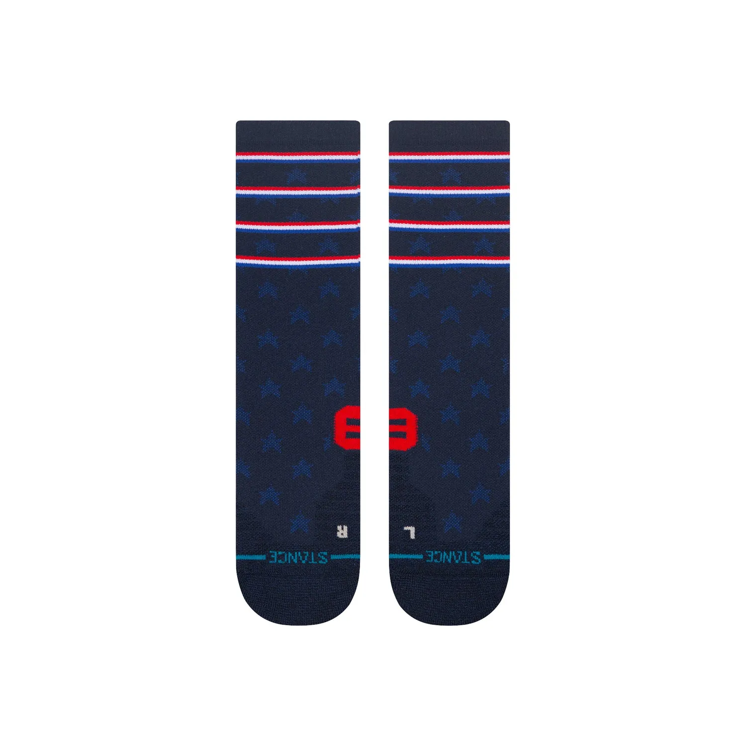 Stance Independence Crew sokker navy – performance