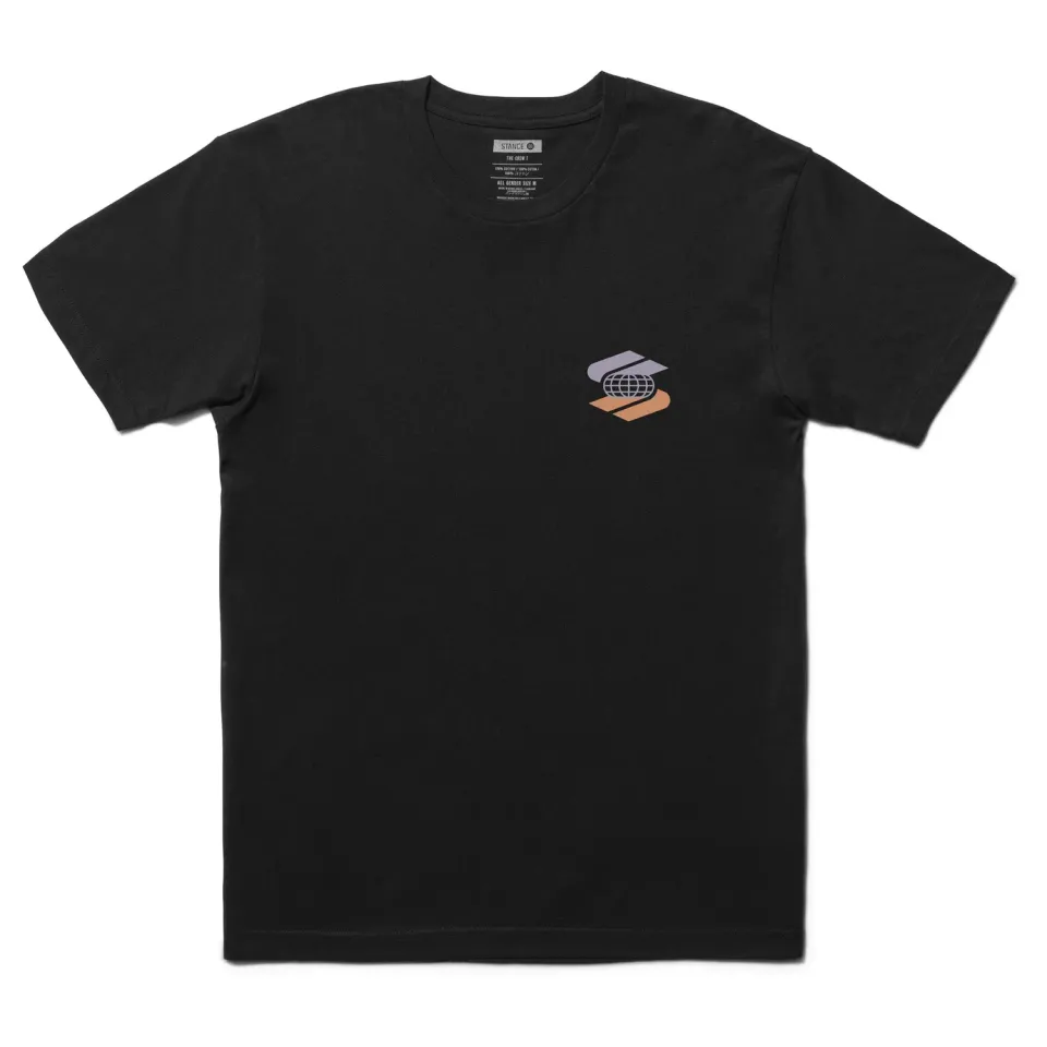 Stance Worldwide t-shirt sort bomuld