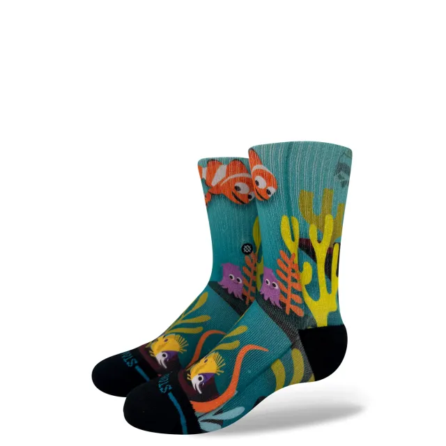 Stance Lucky Fin Kids Crew sokker blå L medium