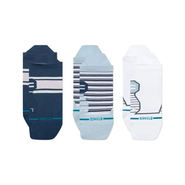 Stance Striped Light Tab løbestrømper multi 3-pak – tynde