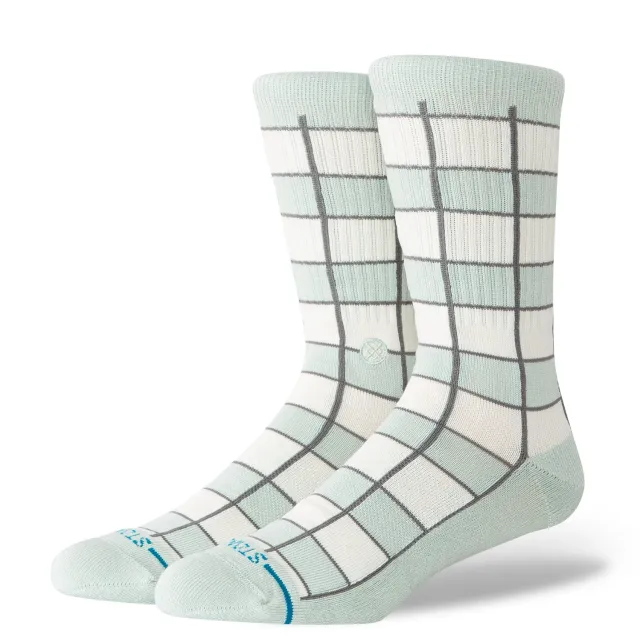 Stance Kitchen Tile crew sokker lyseblå medium støtte