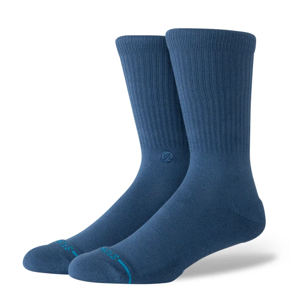 Stance Icon Crew sokker deep teal medium støtte