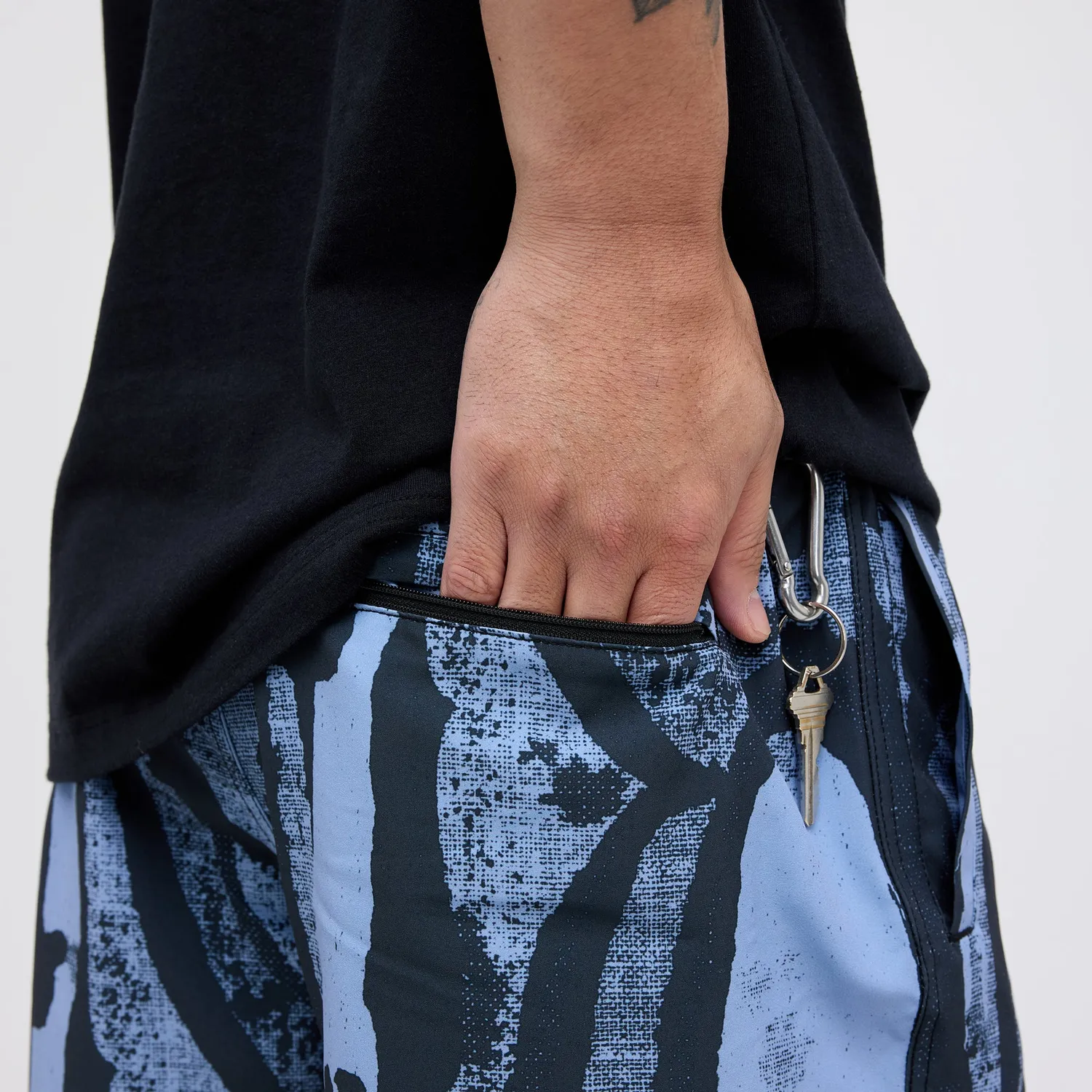 Stance Complex Hybrid 5" shorts Stone Blue stretch