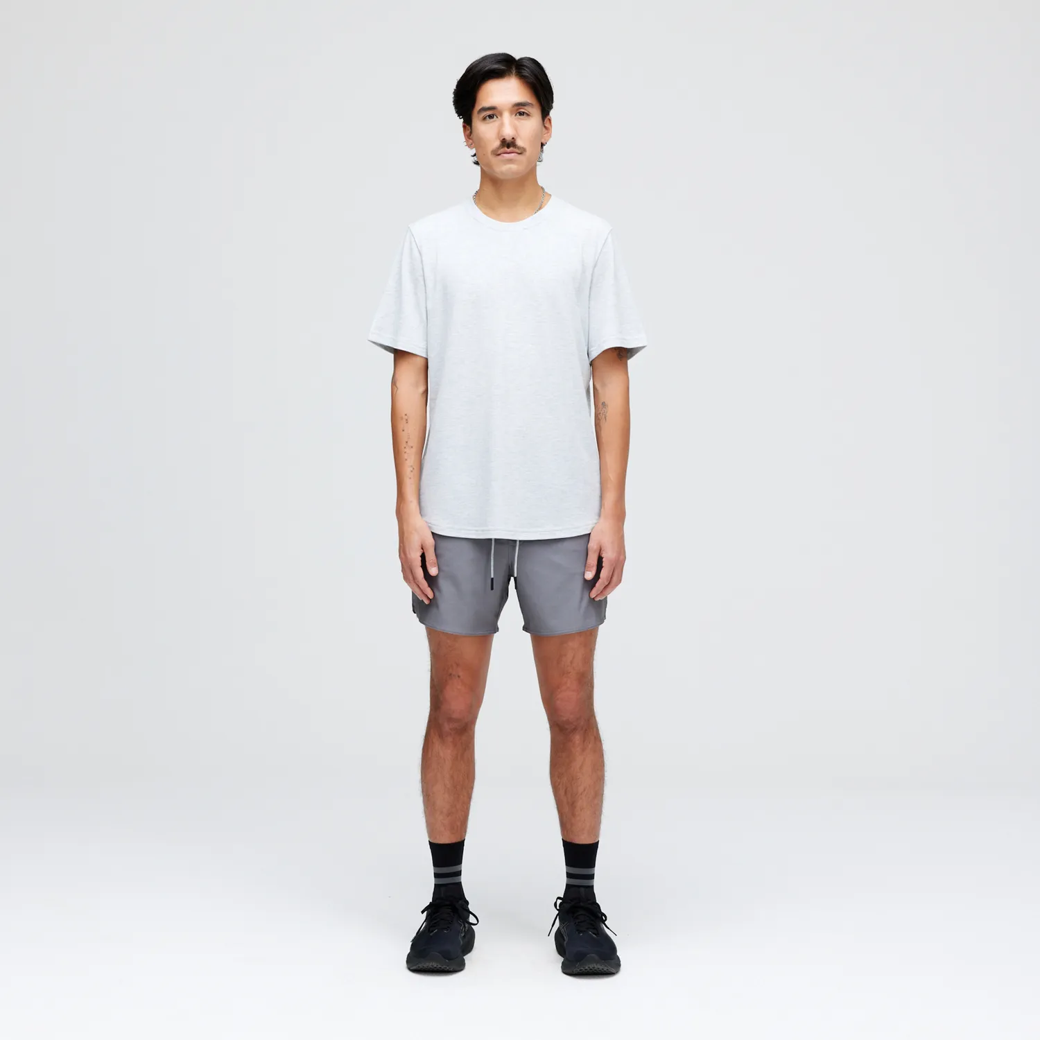 Stance Complex Athletic 5 træningsshorts Charcoal stretch