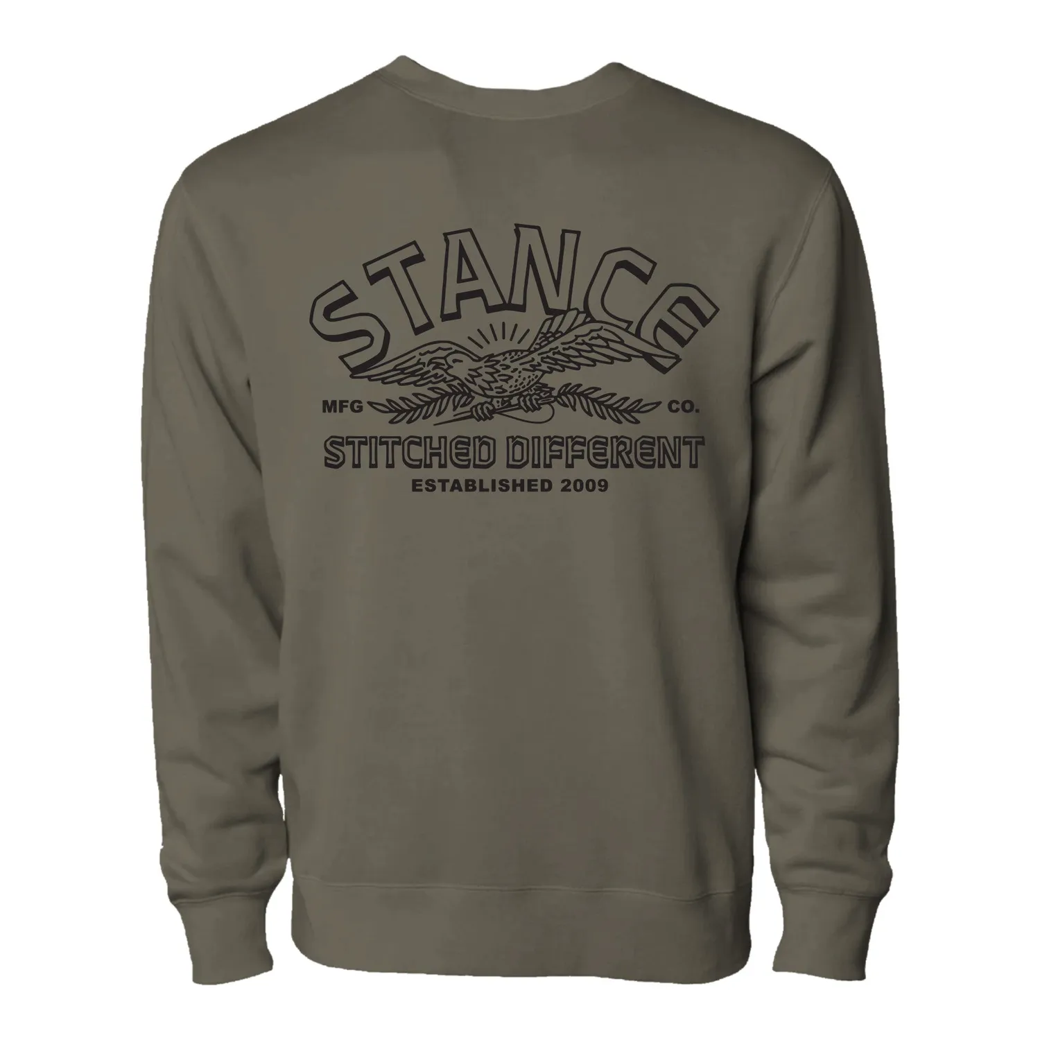 Stance Carrier sweatshirt army bomuldsblanding