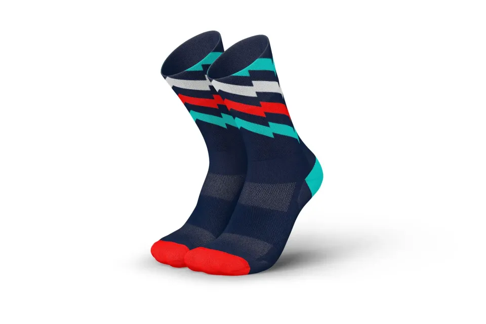 Incylence Ultralight Waves cykelstrømper tricolore let