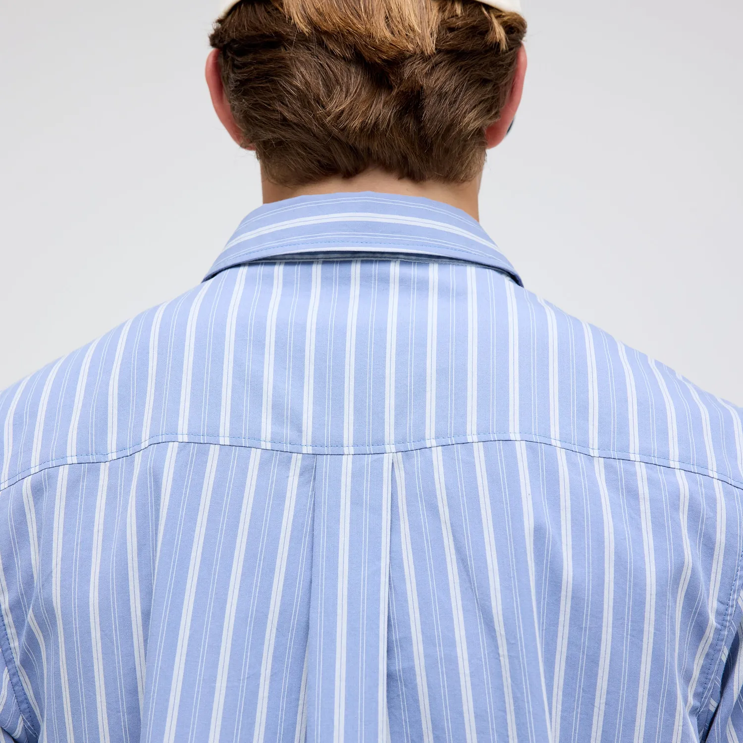 Stance Bales Button Up skjorte stone blue økologisk bomuld