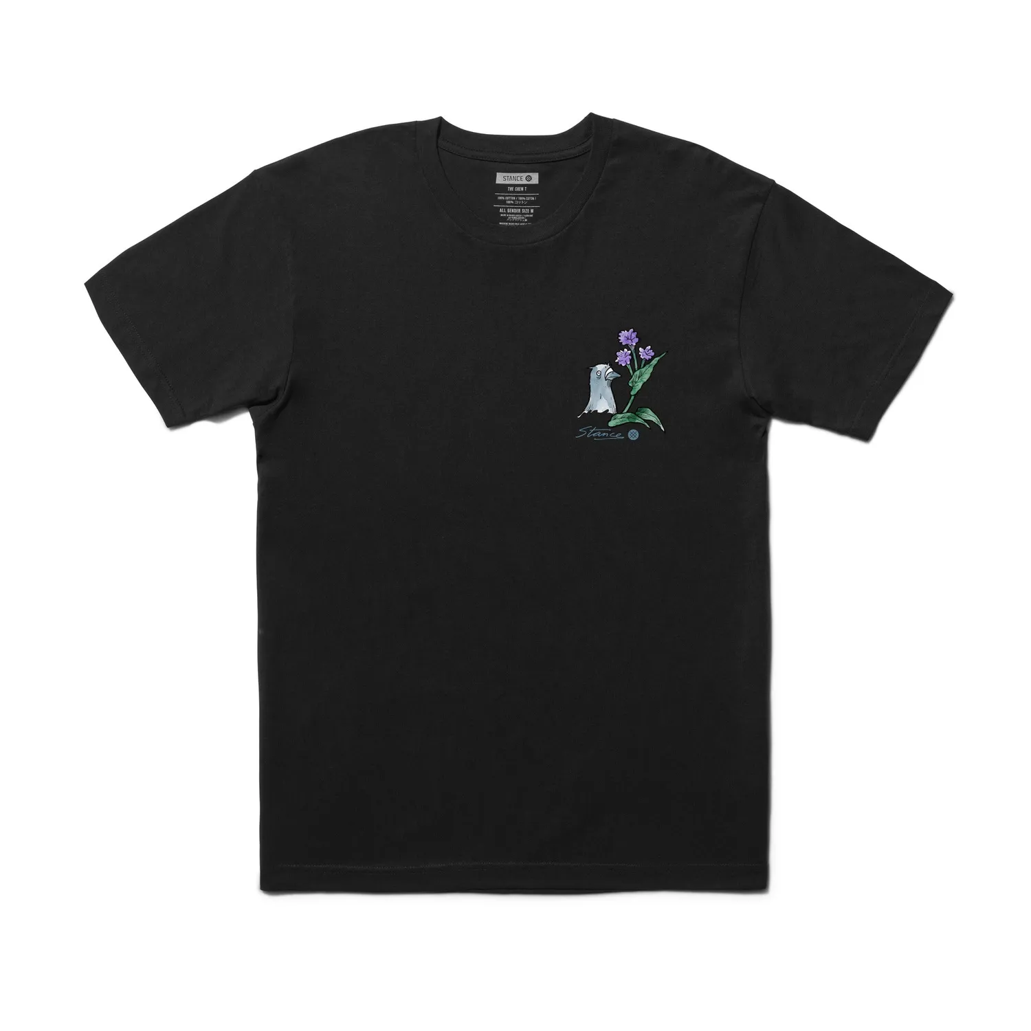 Stance Pigeon Street T-shirt sort bomuld