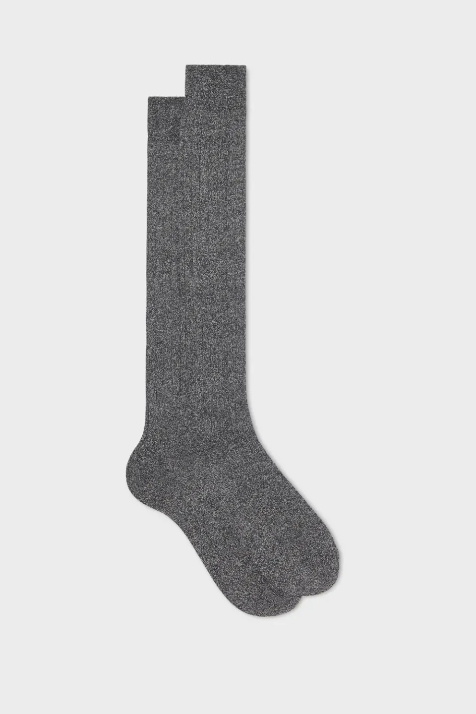 Bresciani Essentials Virgilio strømper sort-grå bomuld