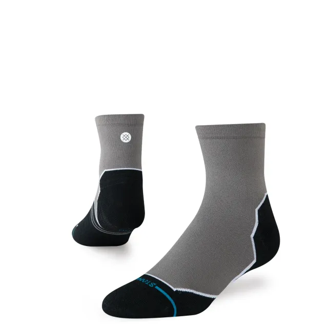 Stance Topo Light Quarter løbestrømper grå let
