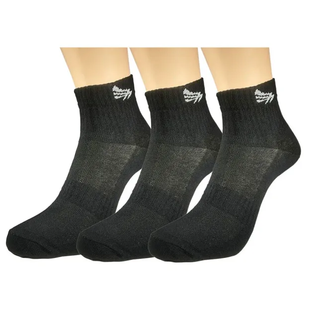 1000 Mile Puresox Lite sportssokker sort 3-pak åndbar