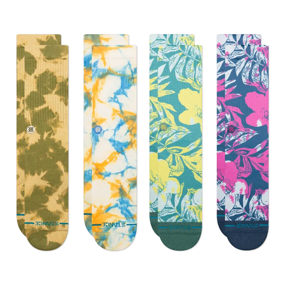 Stance Spotty Dye Lihue crew strømper 4-pak